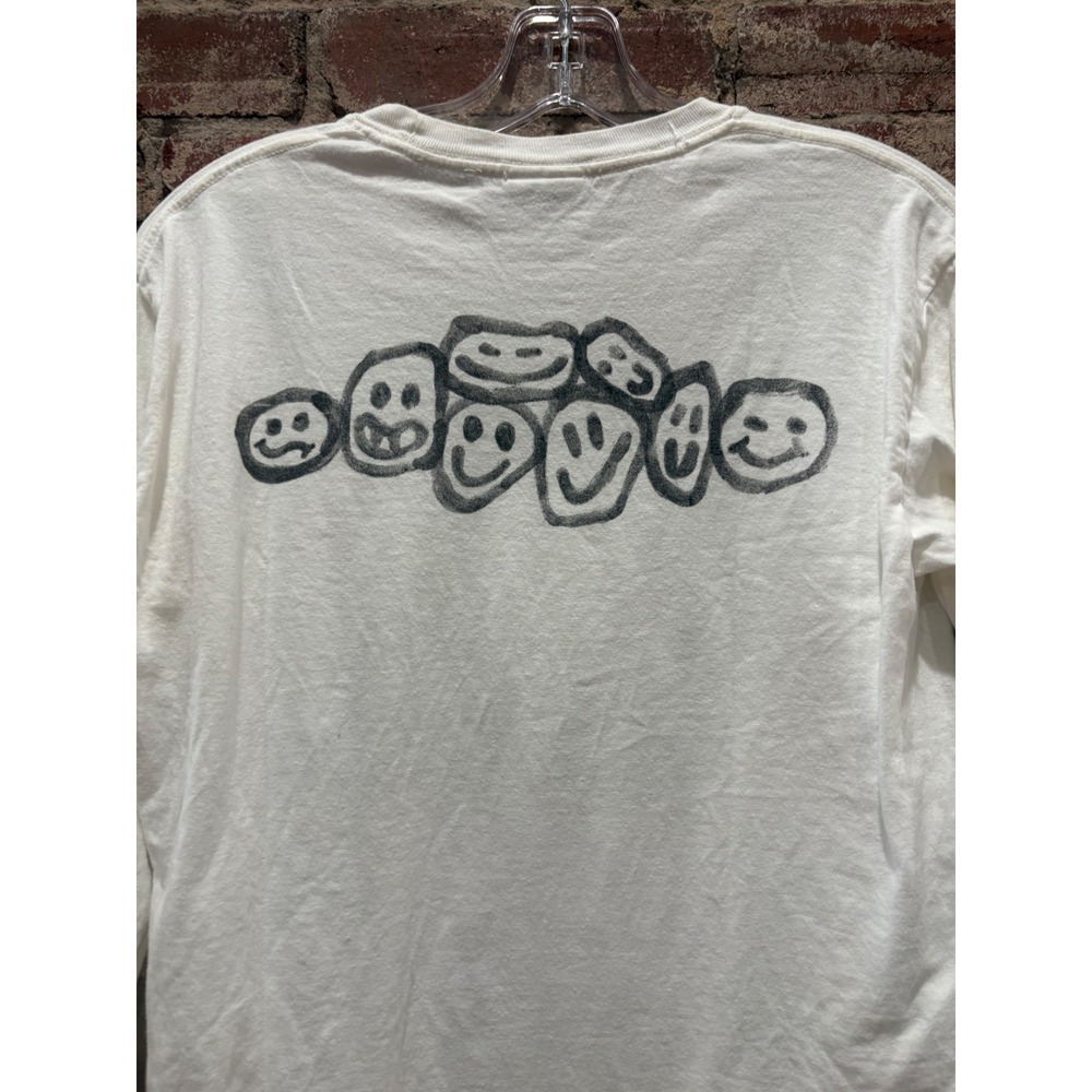 GQ Larry David Graphic Long Sleeve T-Shirt White Small - Picture 5 of 5